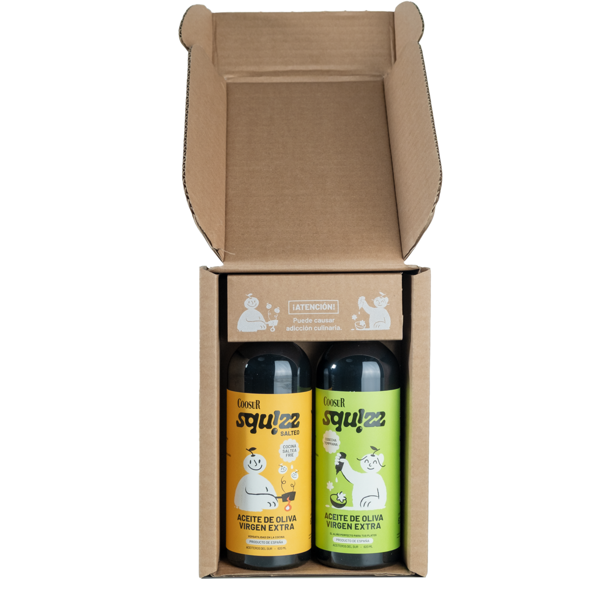 Combo Aceite de Oliva Virgen Extra Coosur Squizz 2x620 ml